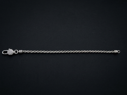 Delicate Rope-Style Charm Bracelet