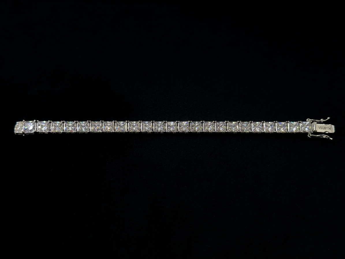 radiant princess-cut tennis bracelet