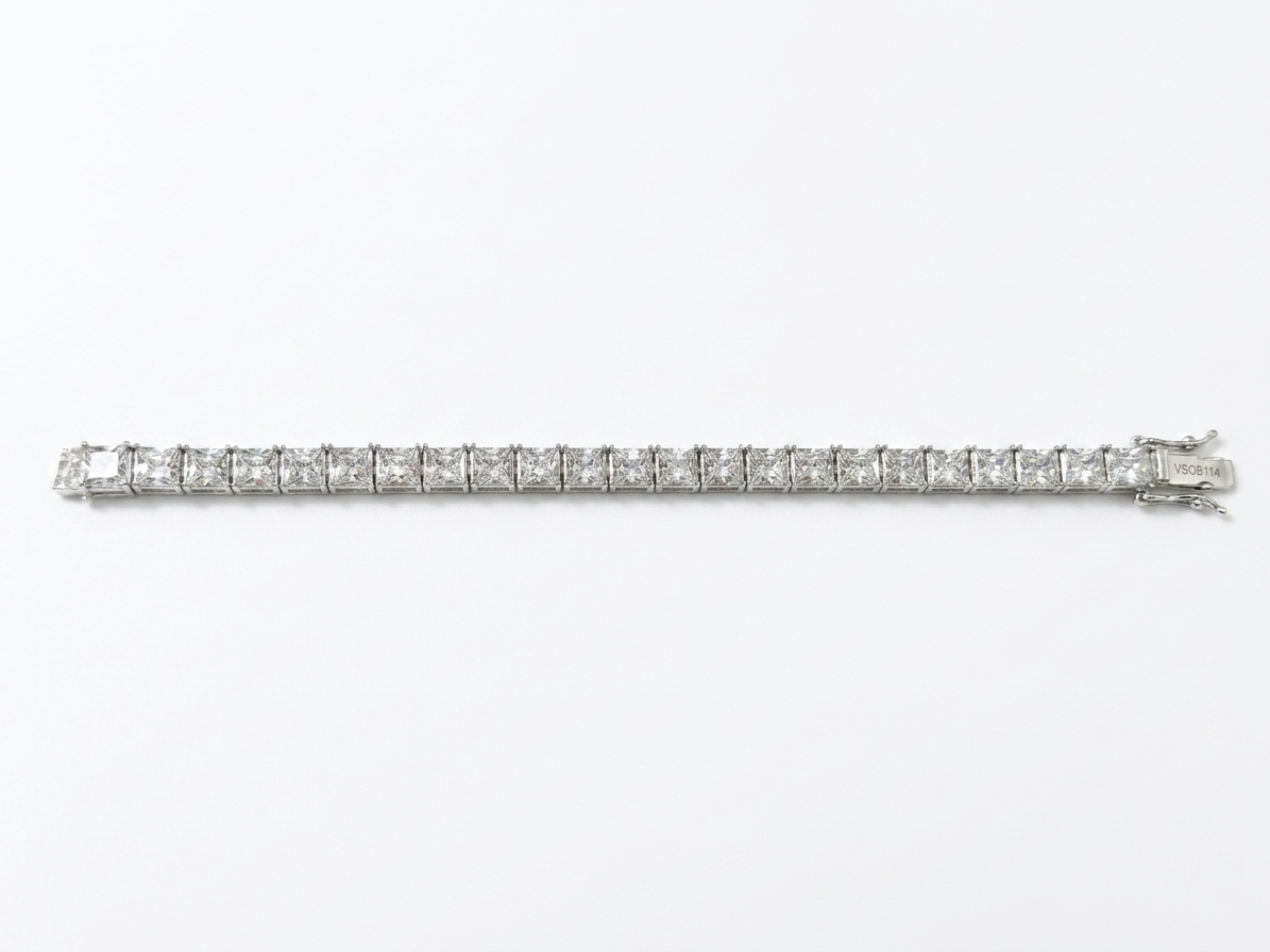 radiant princess-cut tennis bracelet