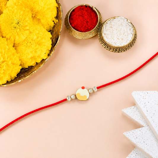 Cute Cupcake Charm Sparkle Rakhi