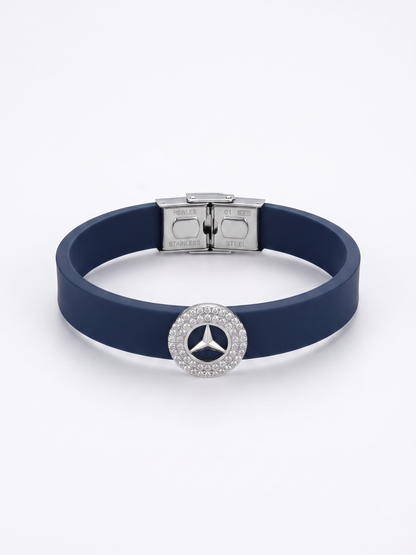 Minimalist Logo Pavé Circle Bracelet