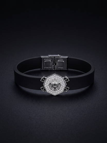 Hexagonal Medusa Pavé Bracelet