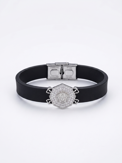 Hexagonal Medusa Pavé Bracelet