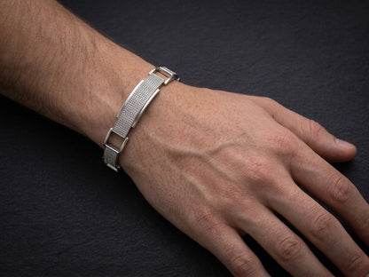 Pavé-Linked Panel Bracelet