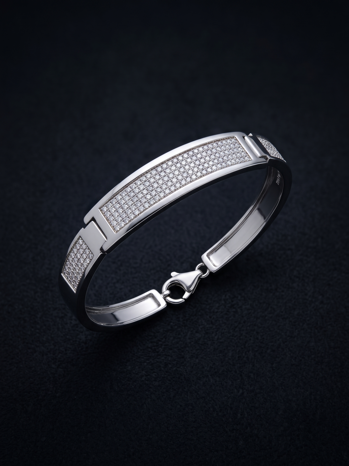 radiant pavé statement bangle
