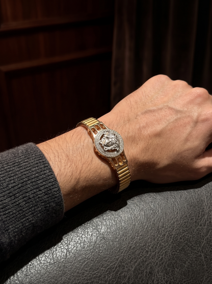 Heritage Gold-Tone Medusa Bangle