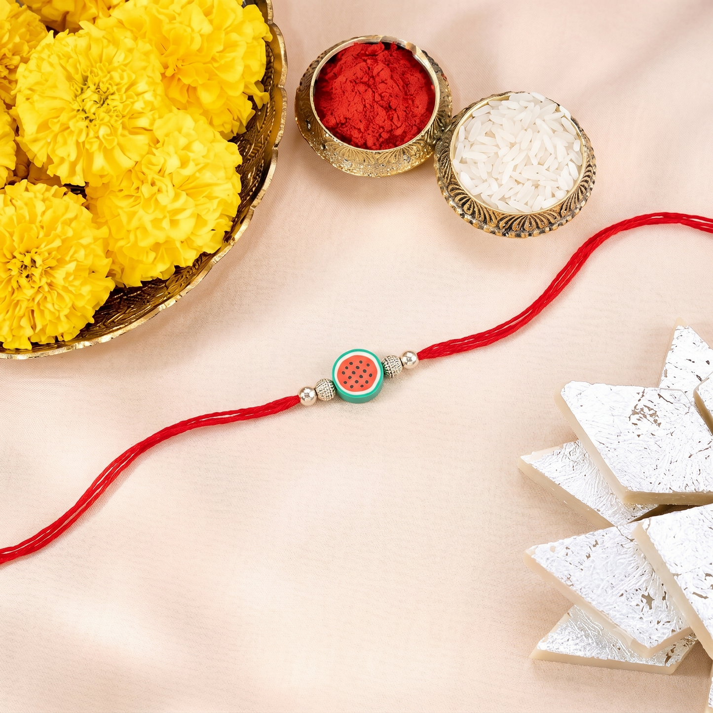 watermelon charm sparkle rakhi