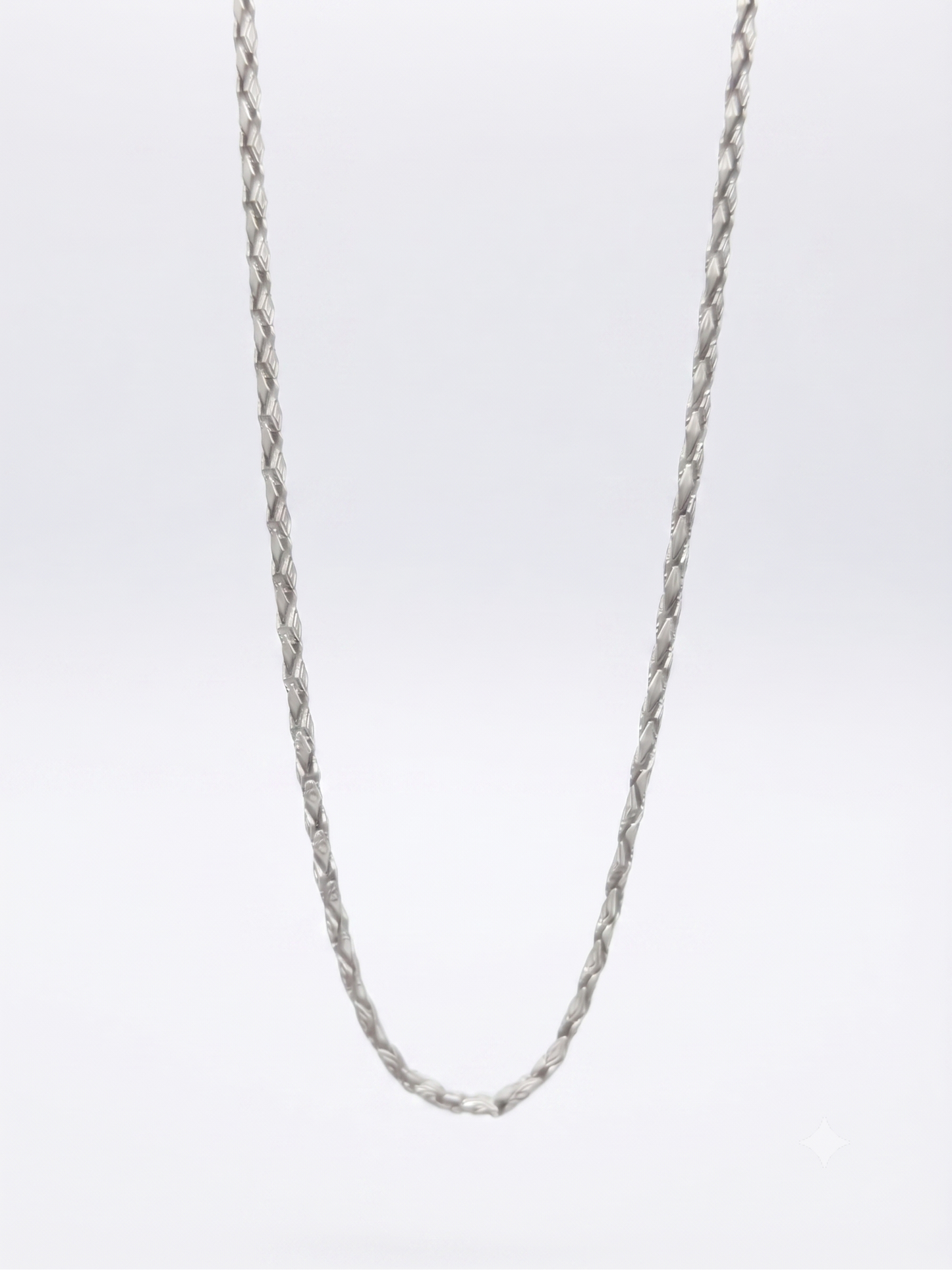 radiant twisted sterling silver chain