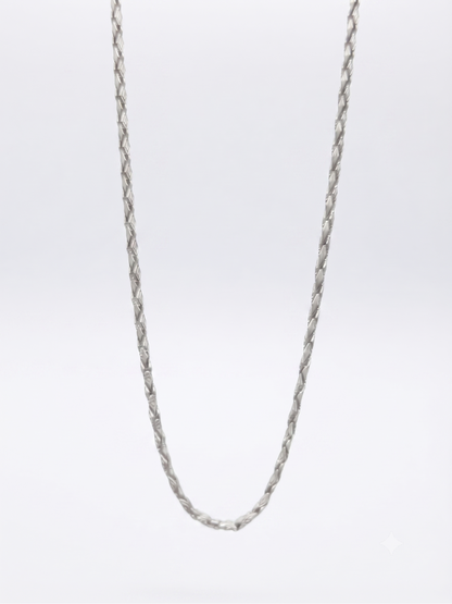 Radiant Twisted Sterling Silver Chain