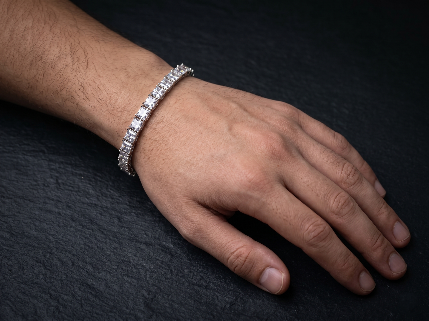 radiant princess-cut tennis bracelet