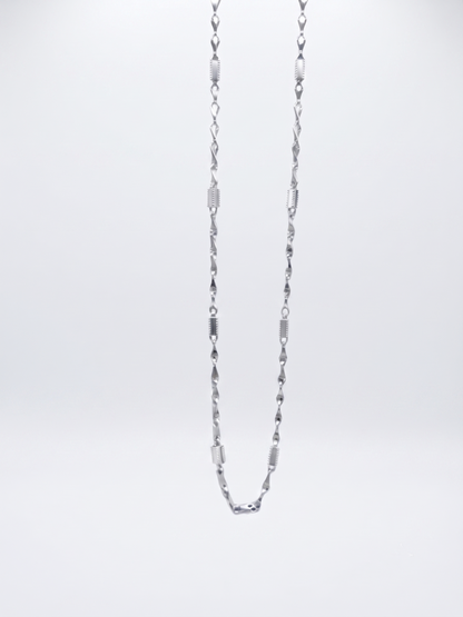 Artisan Detailed Sterling Silver Link Chain