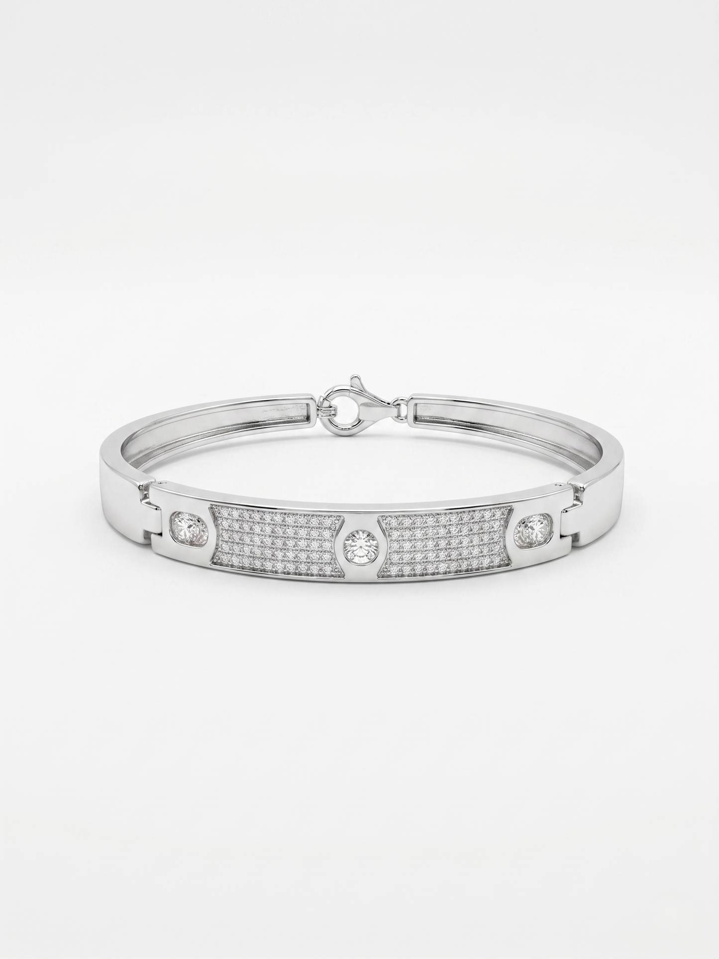 dainty pavé crystal bar bangle