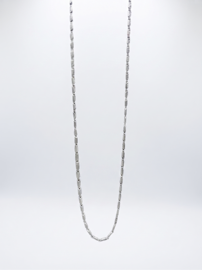 Artisan Textured Link Sterling Silver Chain