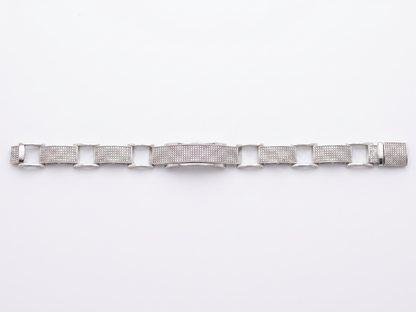 Pavé-Linked Panel Bracelet