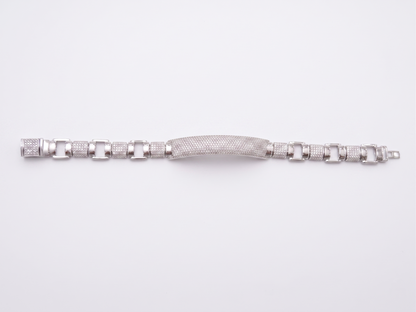 Luxe Pavé-Panel Link Bracelet