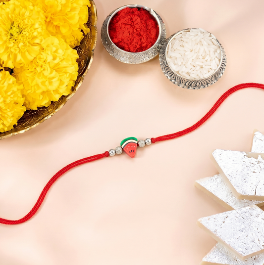 Watermelon Slice Charm Sparkle Rakhi