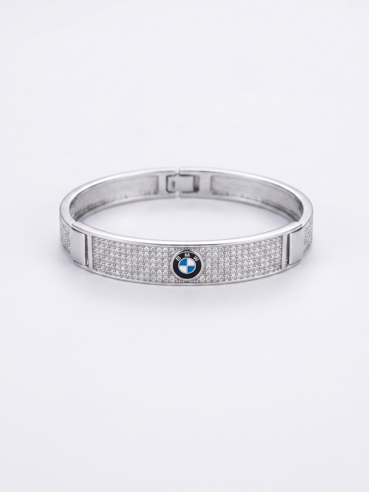bmw logo pavé bangle bracelet