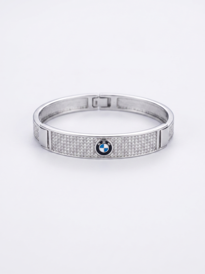 BMW Logo Pavé Bangle Bracelet