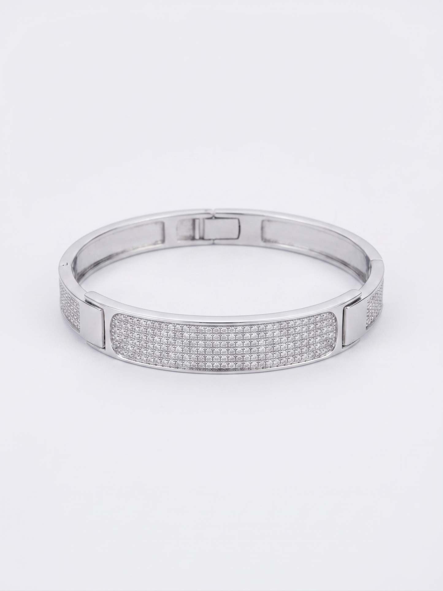 classic pavé bar bangle bracelet