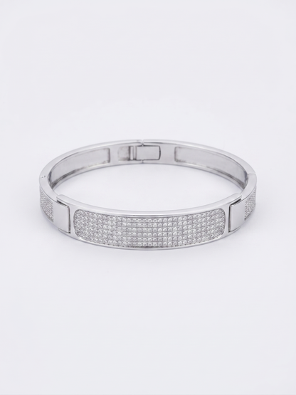 Classic Pavé Bar Bangle Bracelet