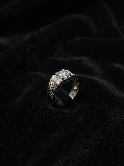 Ornate Filigree Solitaire Statement Ring