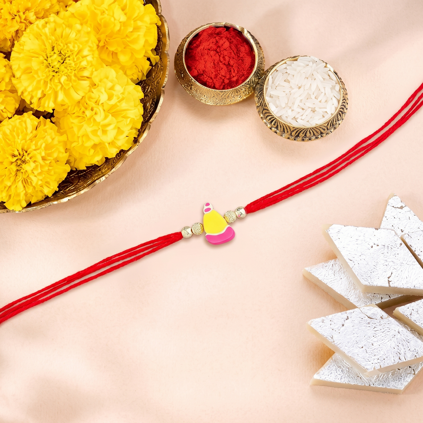 cute cap charm sparkle rakhi