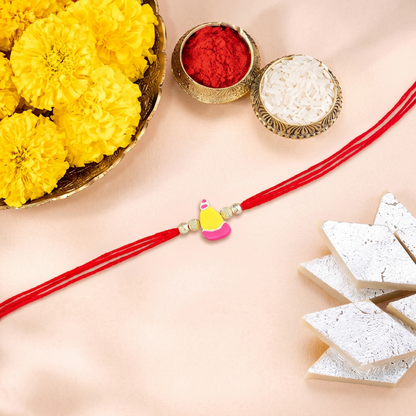 Cute Cap Charm Sparkle Rakhi