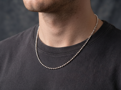 Classic Sterling Silver Bead Chain