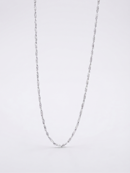 Classic Textured Sterling Silver Chain