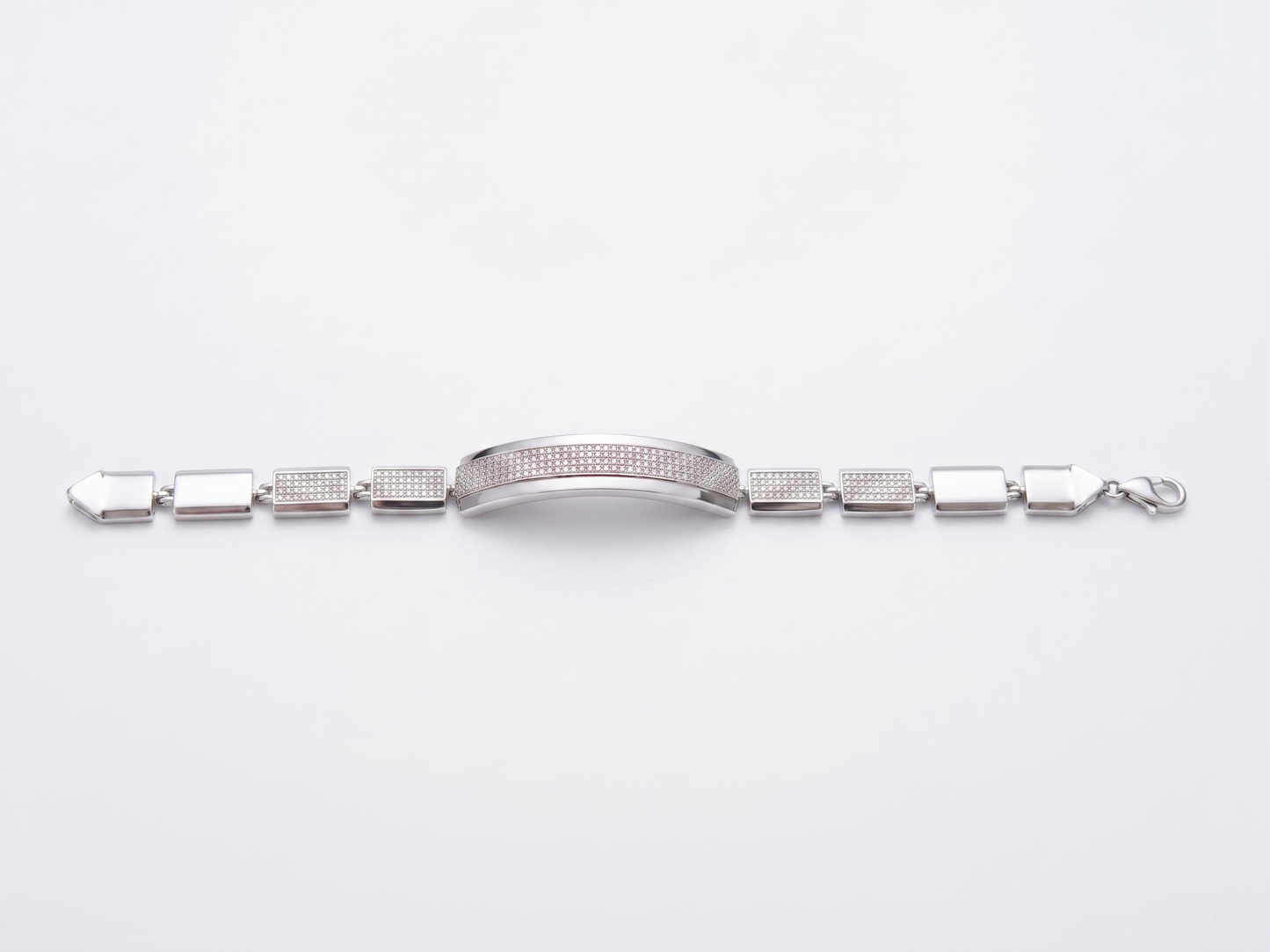 radiant pavé statement bar bracelet