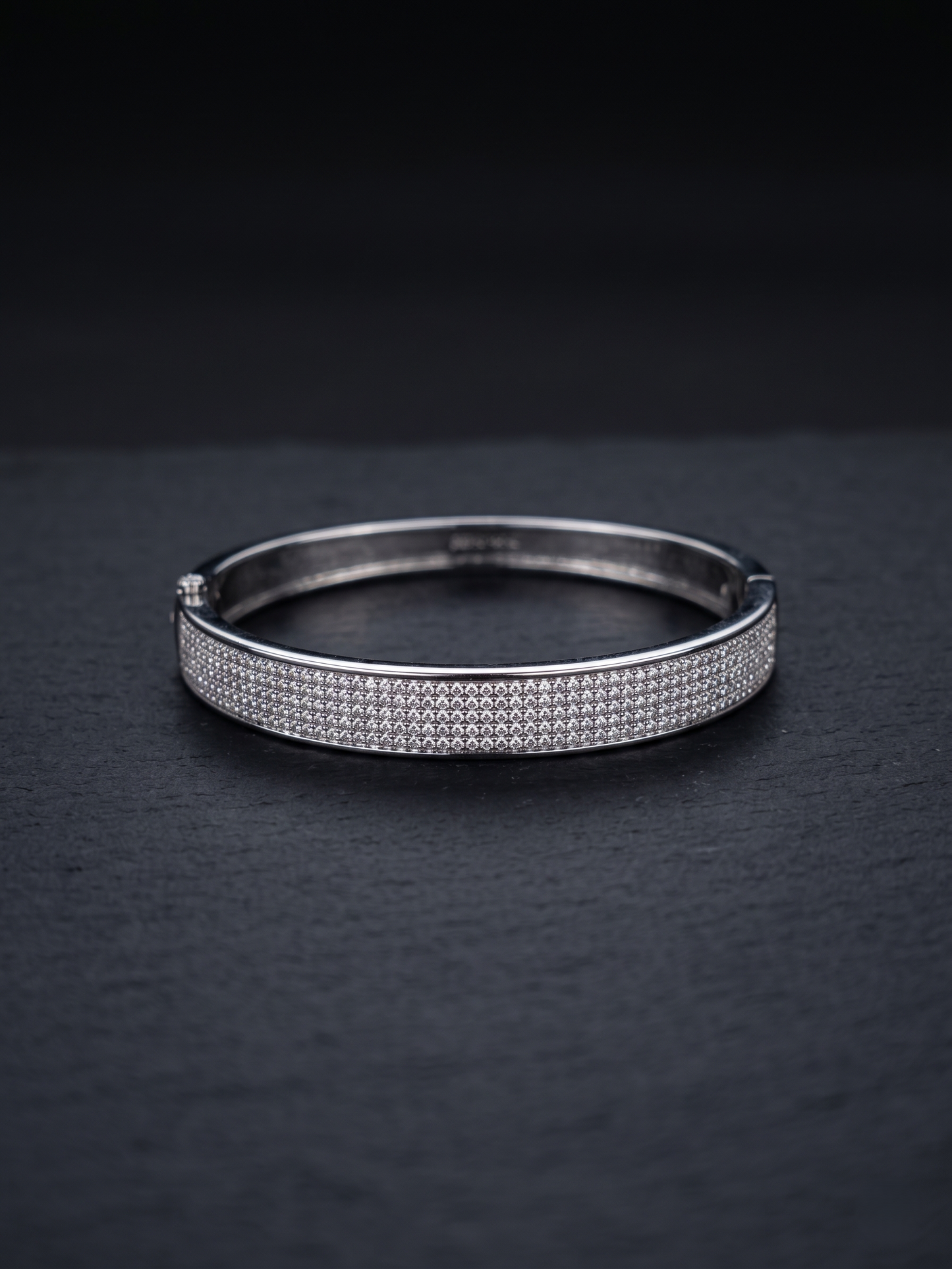 brilliant pavé crystal bangle