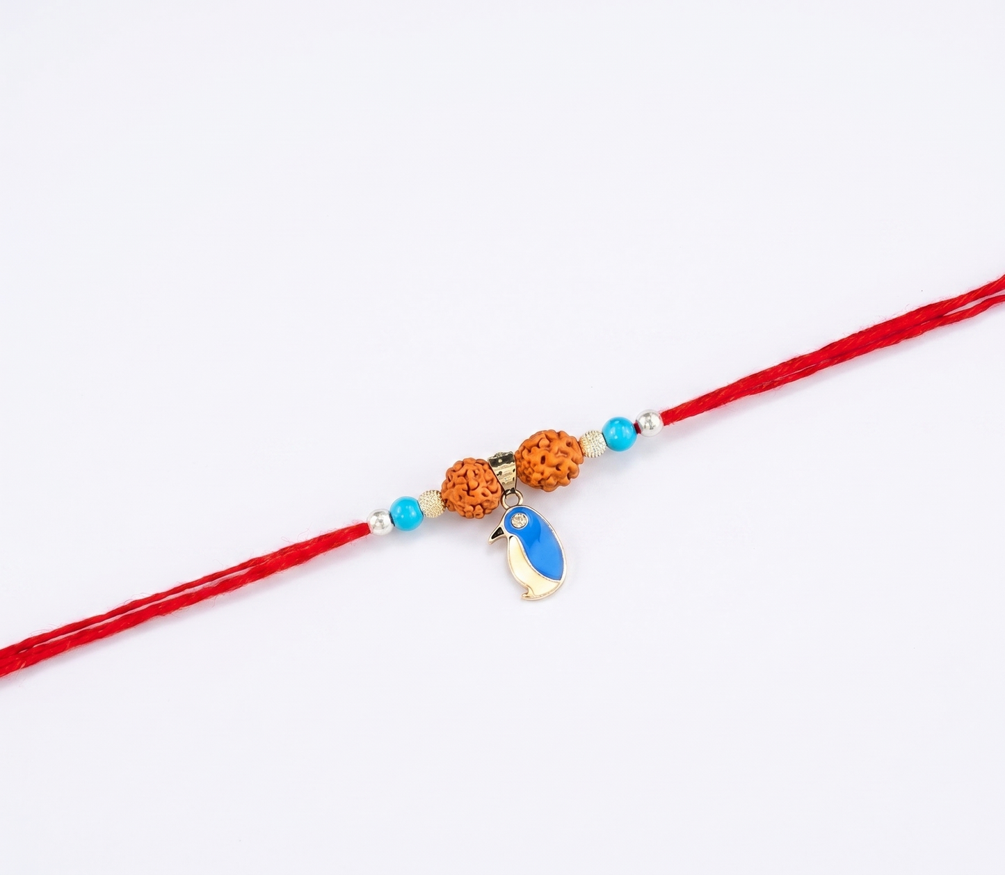 blue penguin rudraksha rakhi
