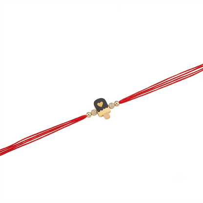 Ice Cream Heart Charm Rakhi