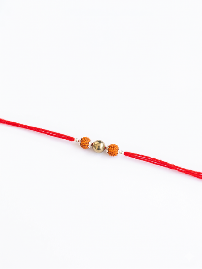 Rudraksha Hematite Stone Bead Rakhi