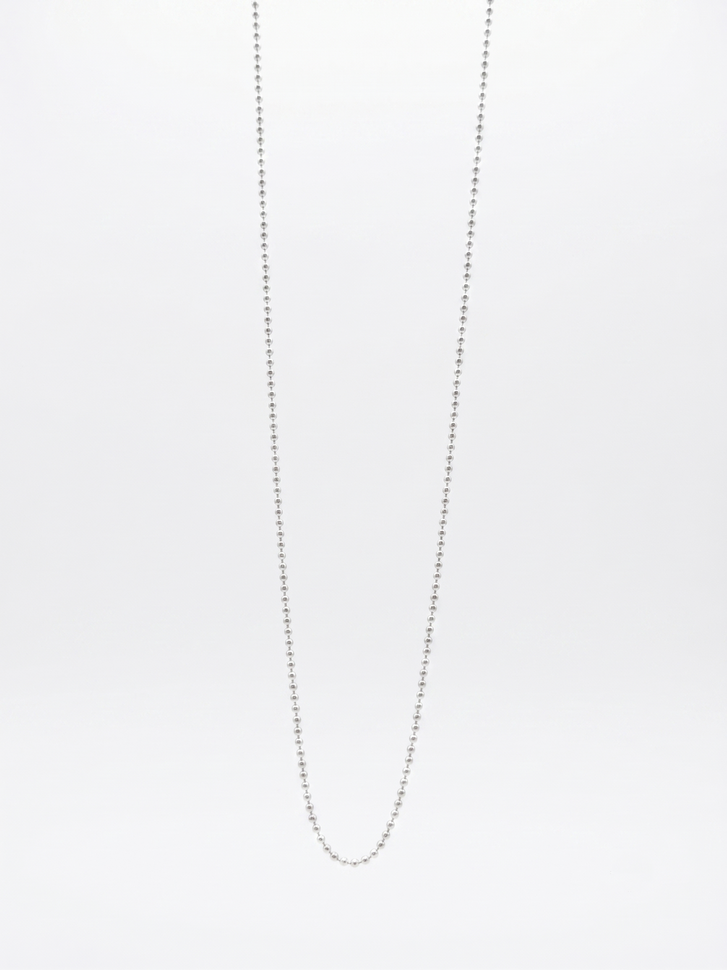 classic sterling silver bead chain