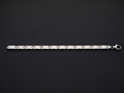 Modern Screw-Accent Bar Bracelet