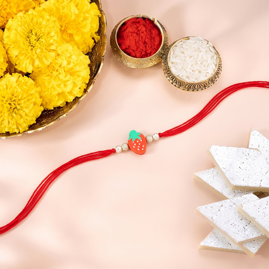 Strawberry Charm Sparkle Rakhi