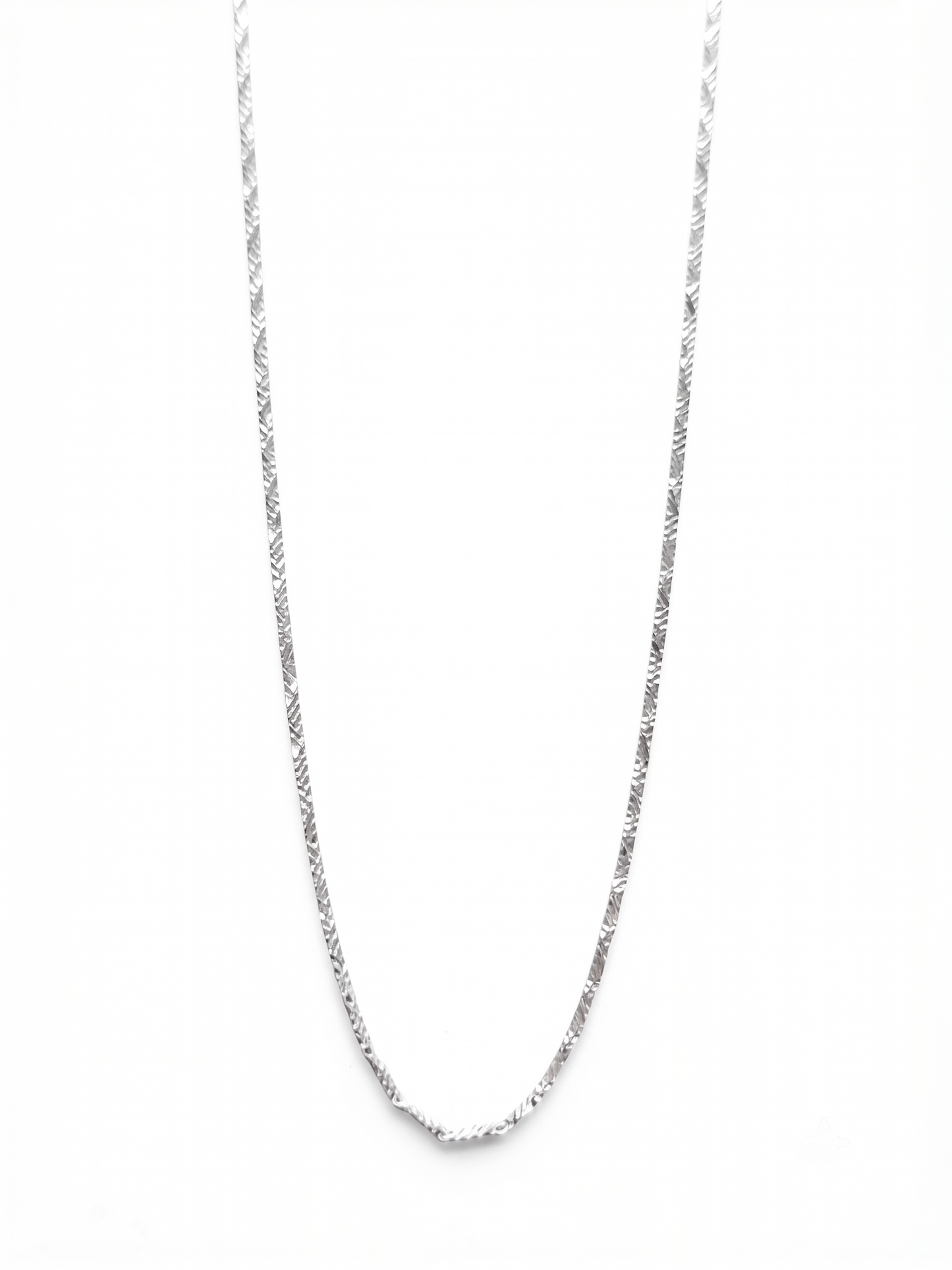 radiant twisted sterling silver chain