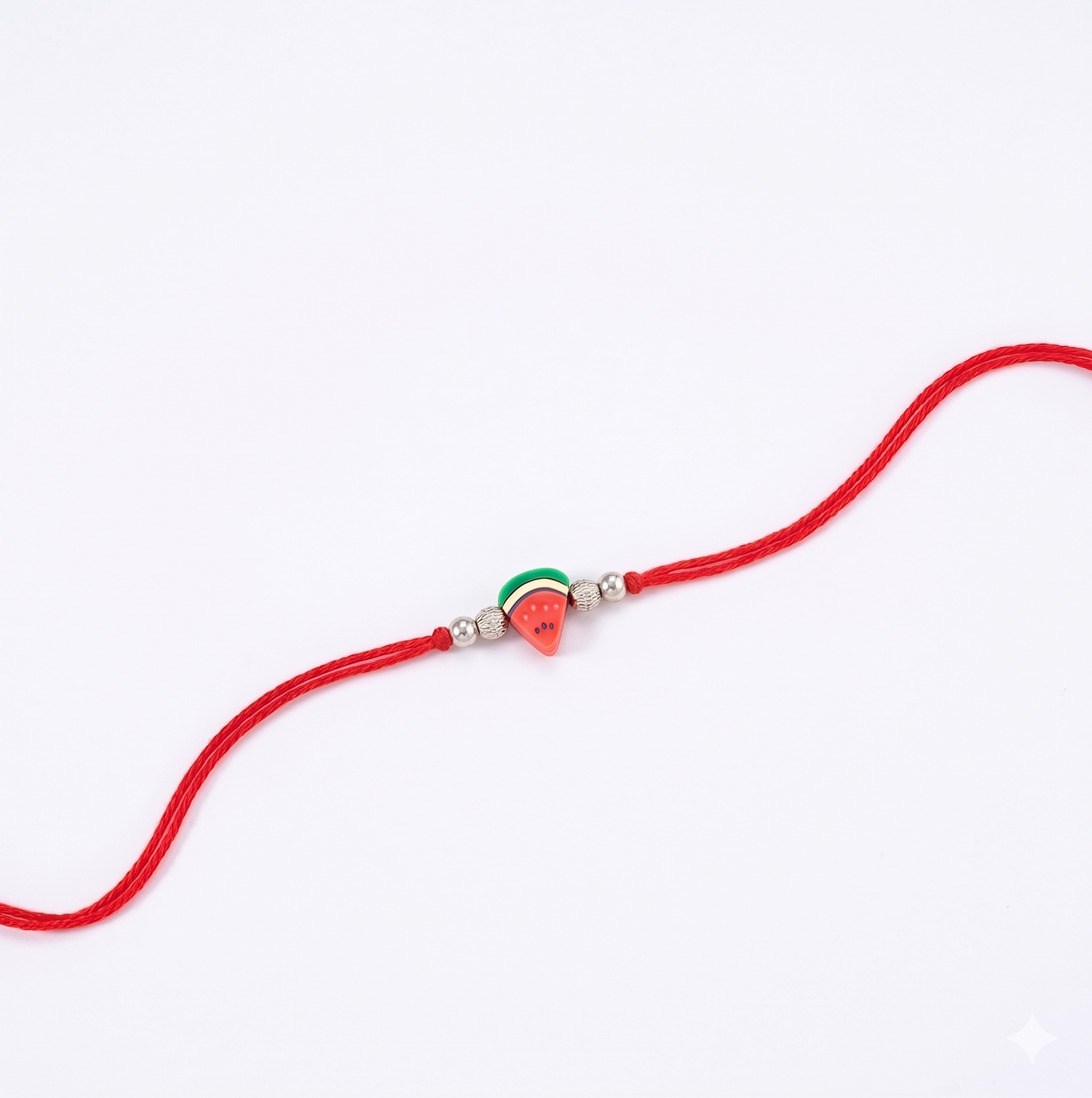 watermelon slice charm sparkle rakhi