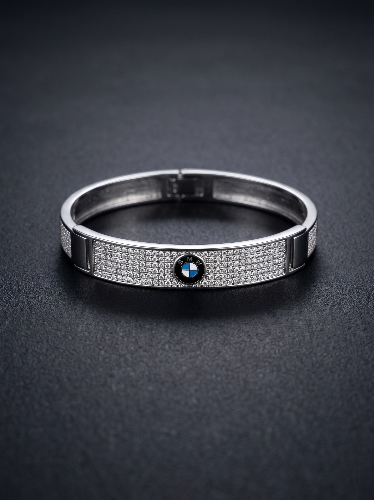 bmw logo pavé bangle bracelet