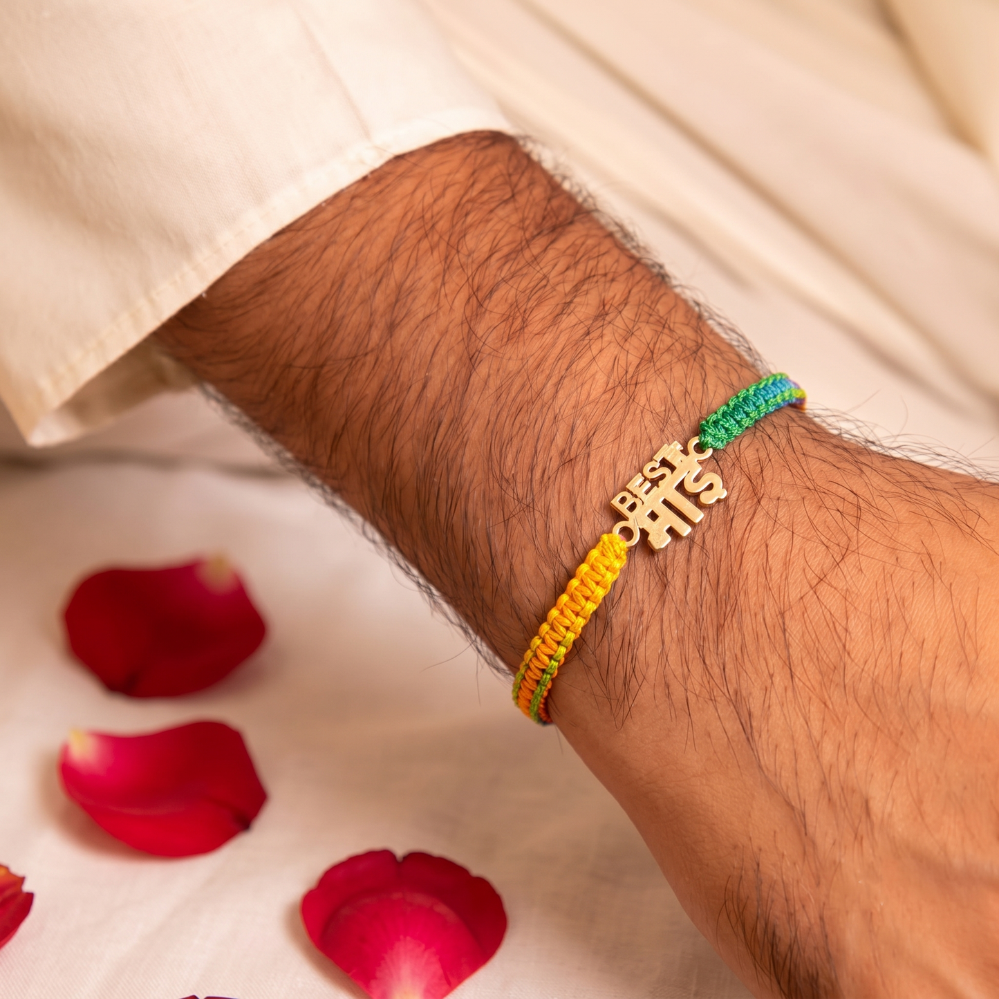 best bro multicolour macramé rakhi