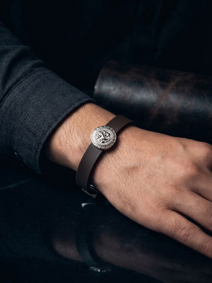 Ganesha Motif Pavé Circular Bracelet