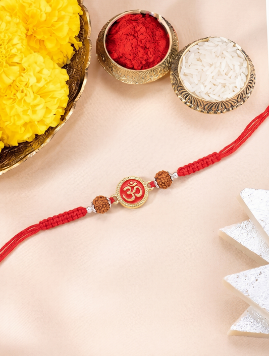 Divine Om Rudraksha Rakhi