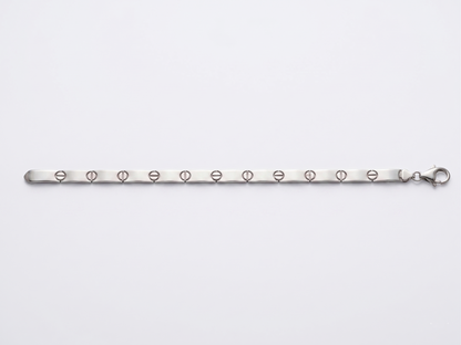 Modern Screw-Accent Bar Bracelet