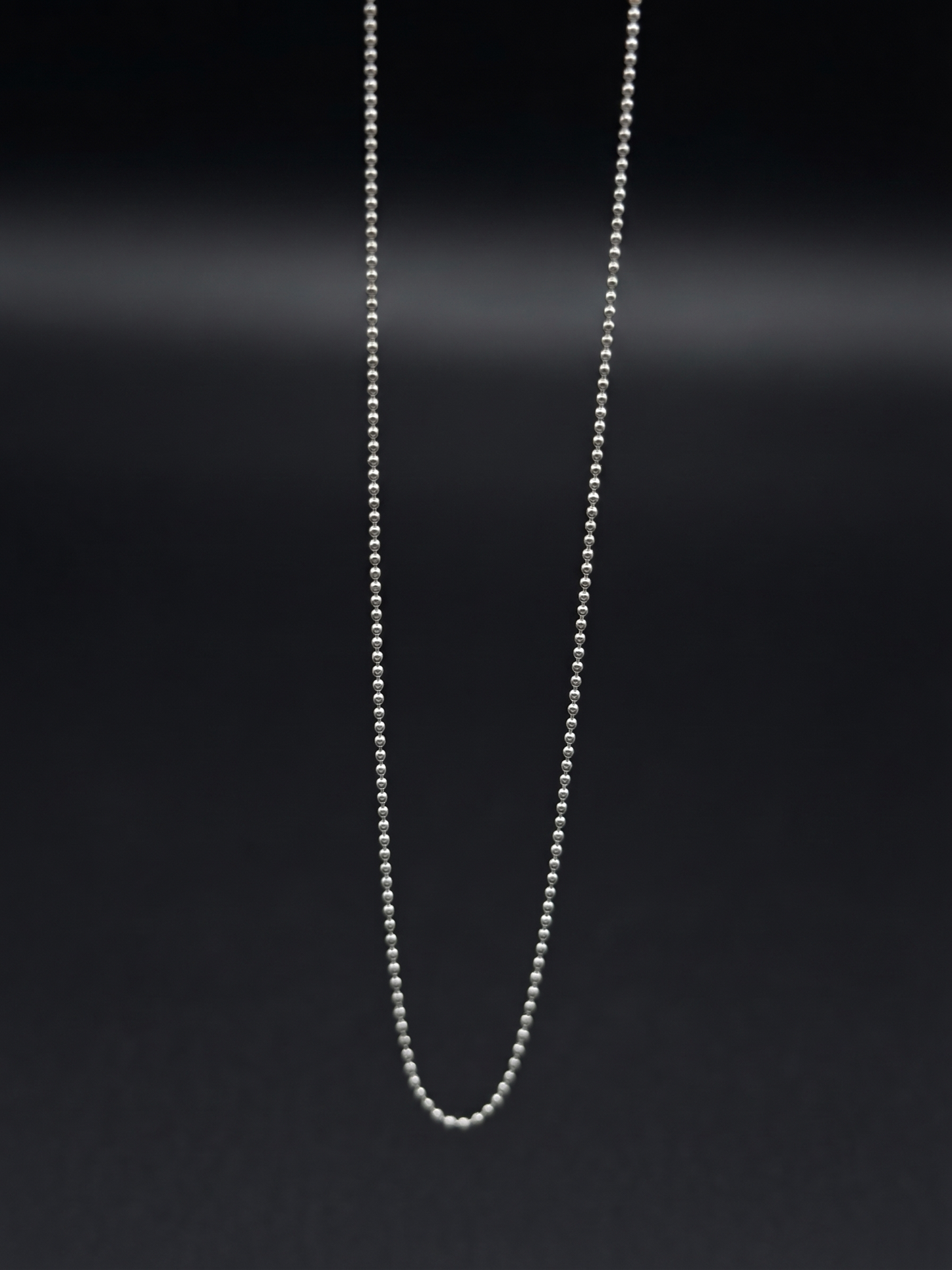 classic sterling silver bead chain