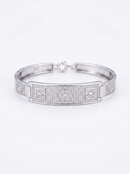 Mercedes Logo Pavé Statement Bangle