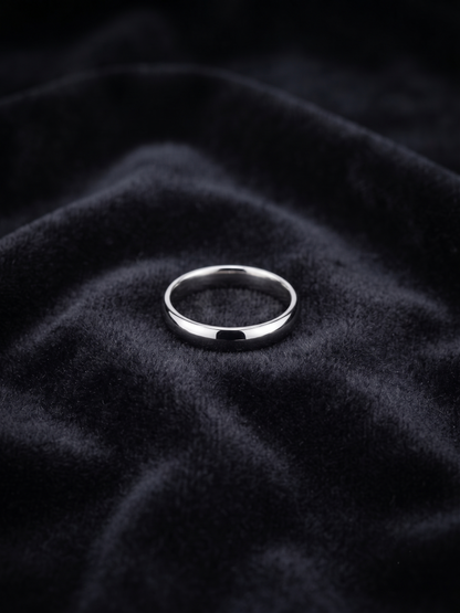 Classic Polished Sterling Silver Comfort-Fit Band