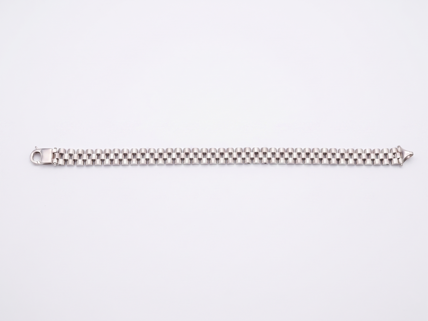 classic presidential link silver bracelet