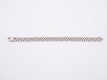 Classic Presidential Link Silver Bracelet