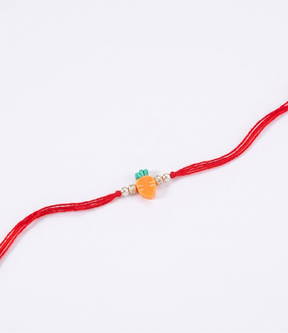Carrot Charm Sparkle Rakhi